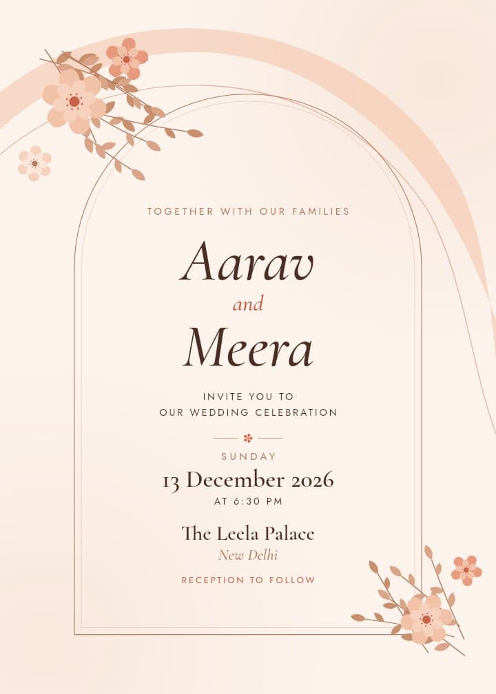 Modern Muse — modern invitation card design